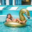 Picture of INFLATABLE RING 95CM SWAN GOLD